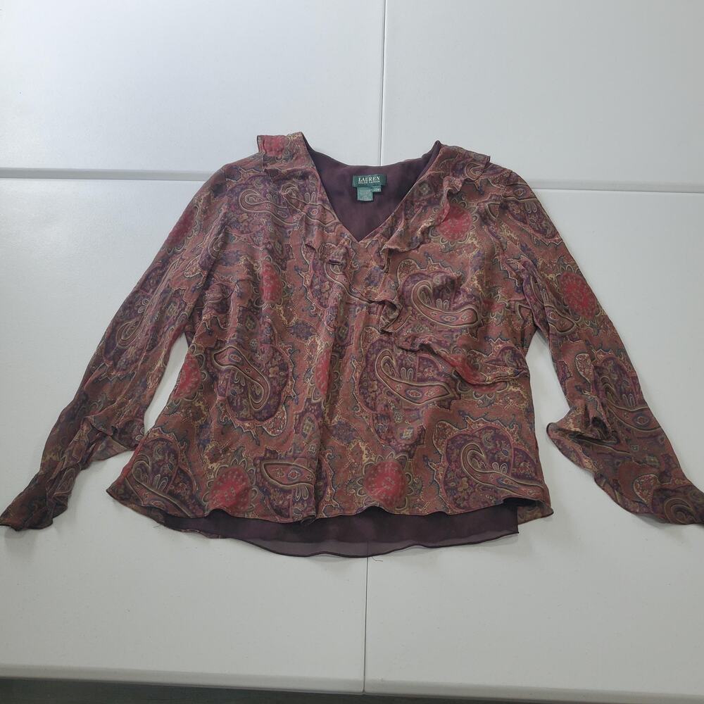 Lauren Ralph Lauren • Silk Paisley Blouse